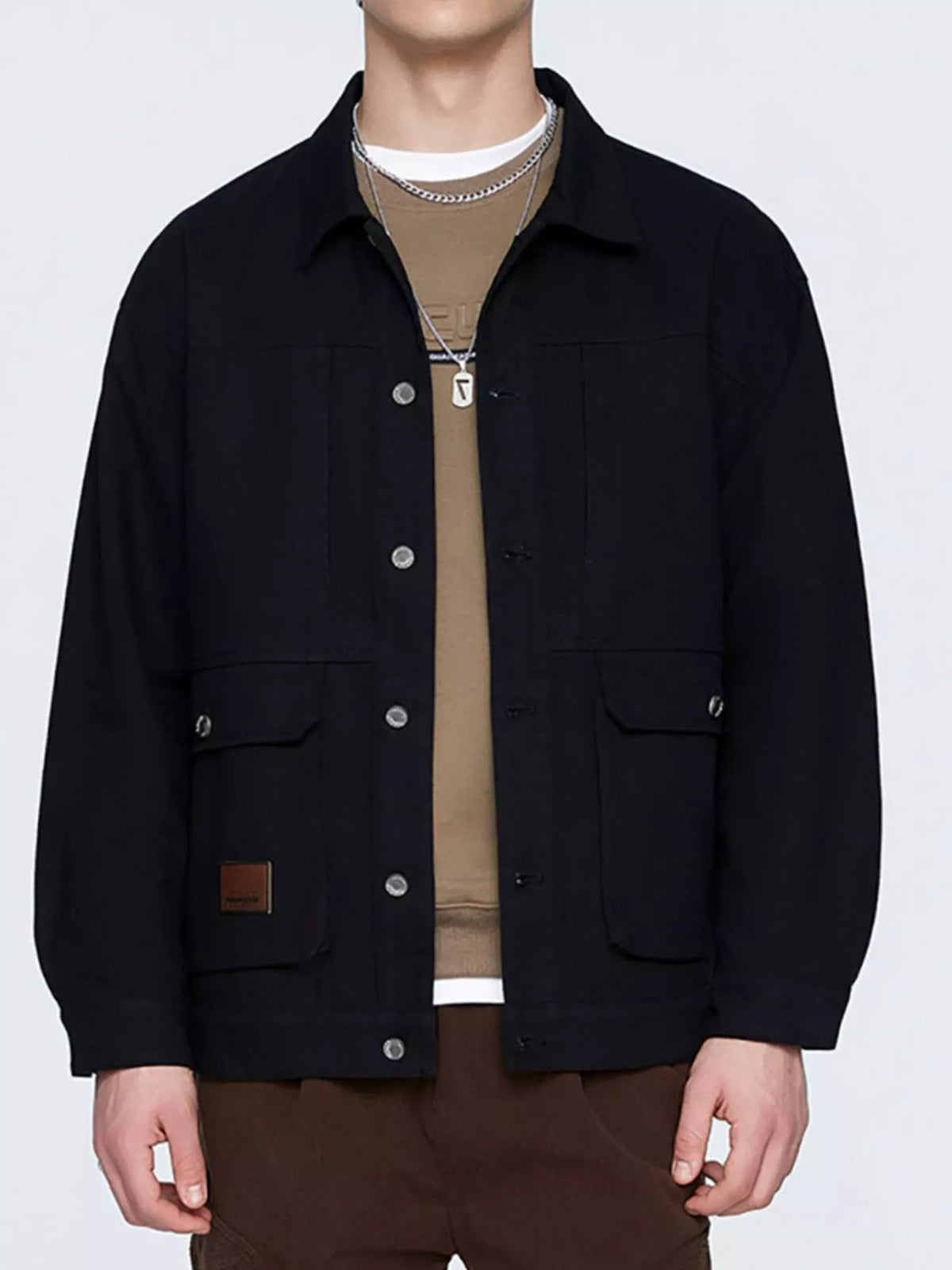 Veste Brieuc boutonnée grande taille – photo produit 3