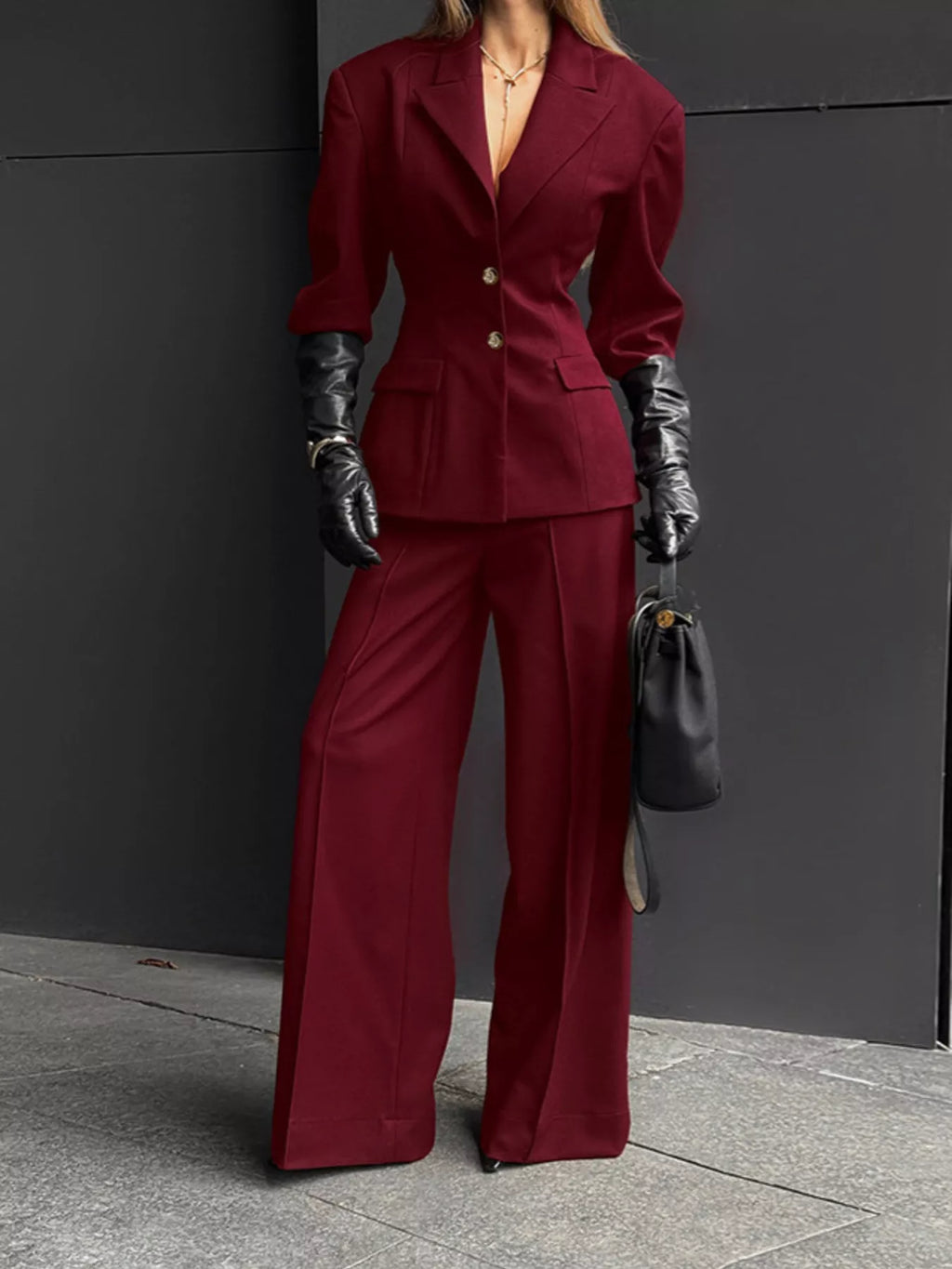 Ensemble Olivia blazer et pantalon – photo produit 1