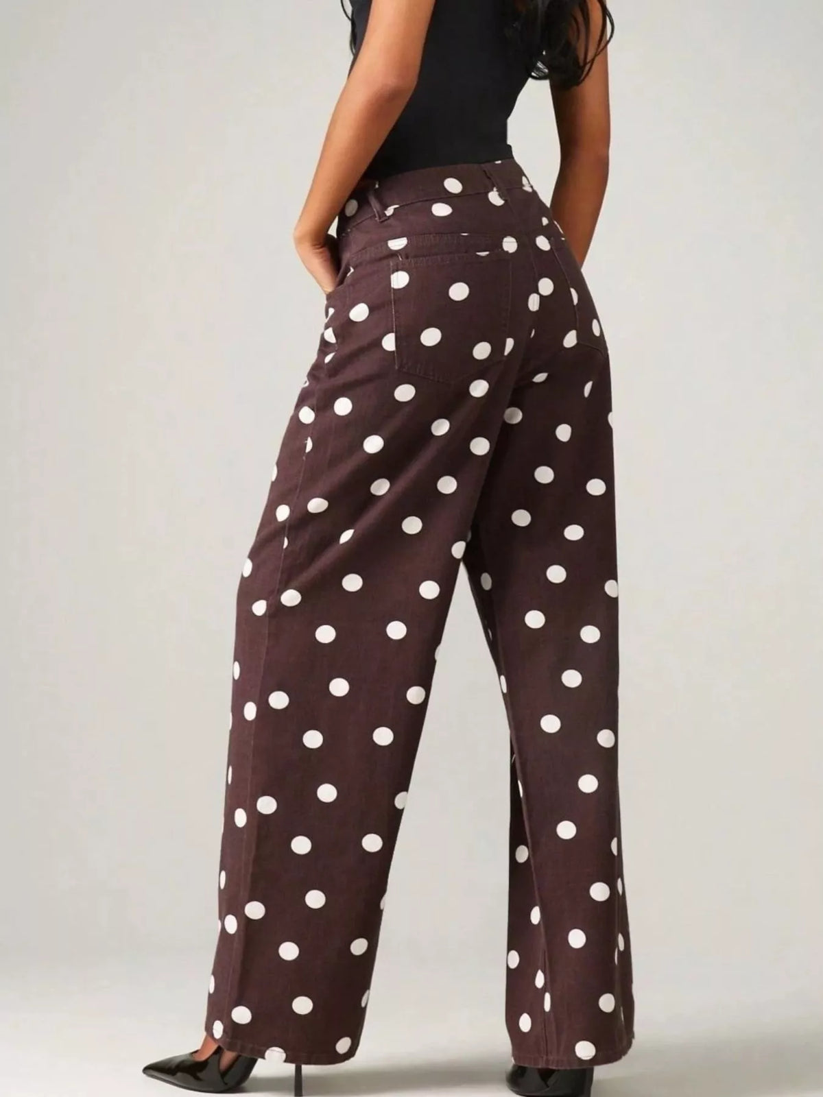 Jean Diva large à pois – photo produit 7