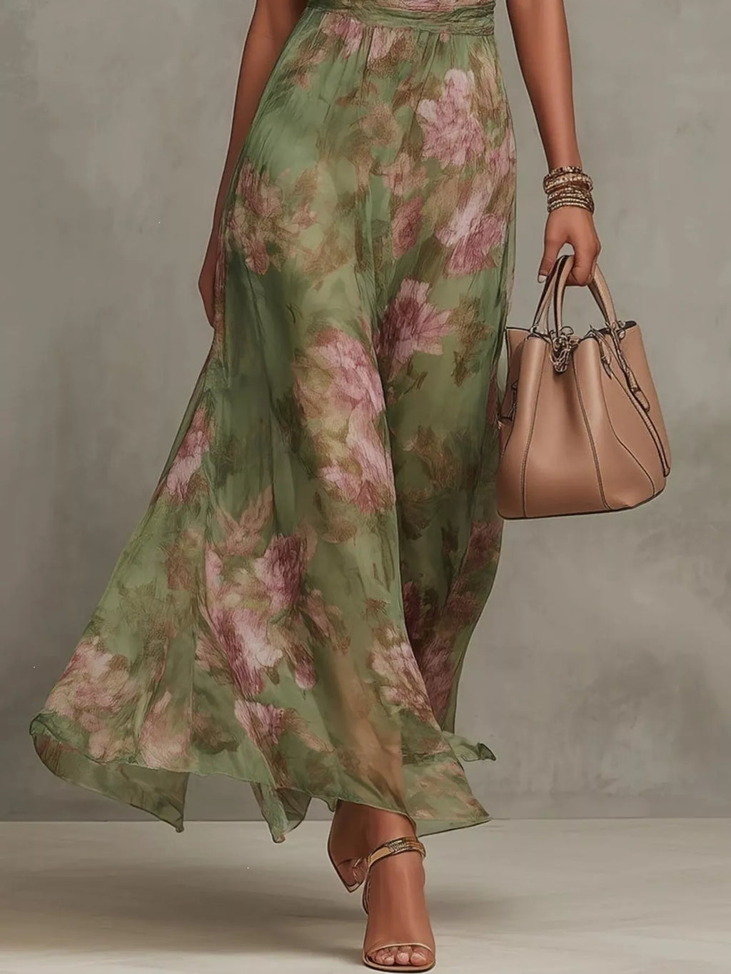 Robe longue Flora grande taille – photo produit 4