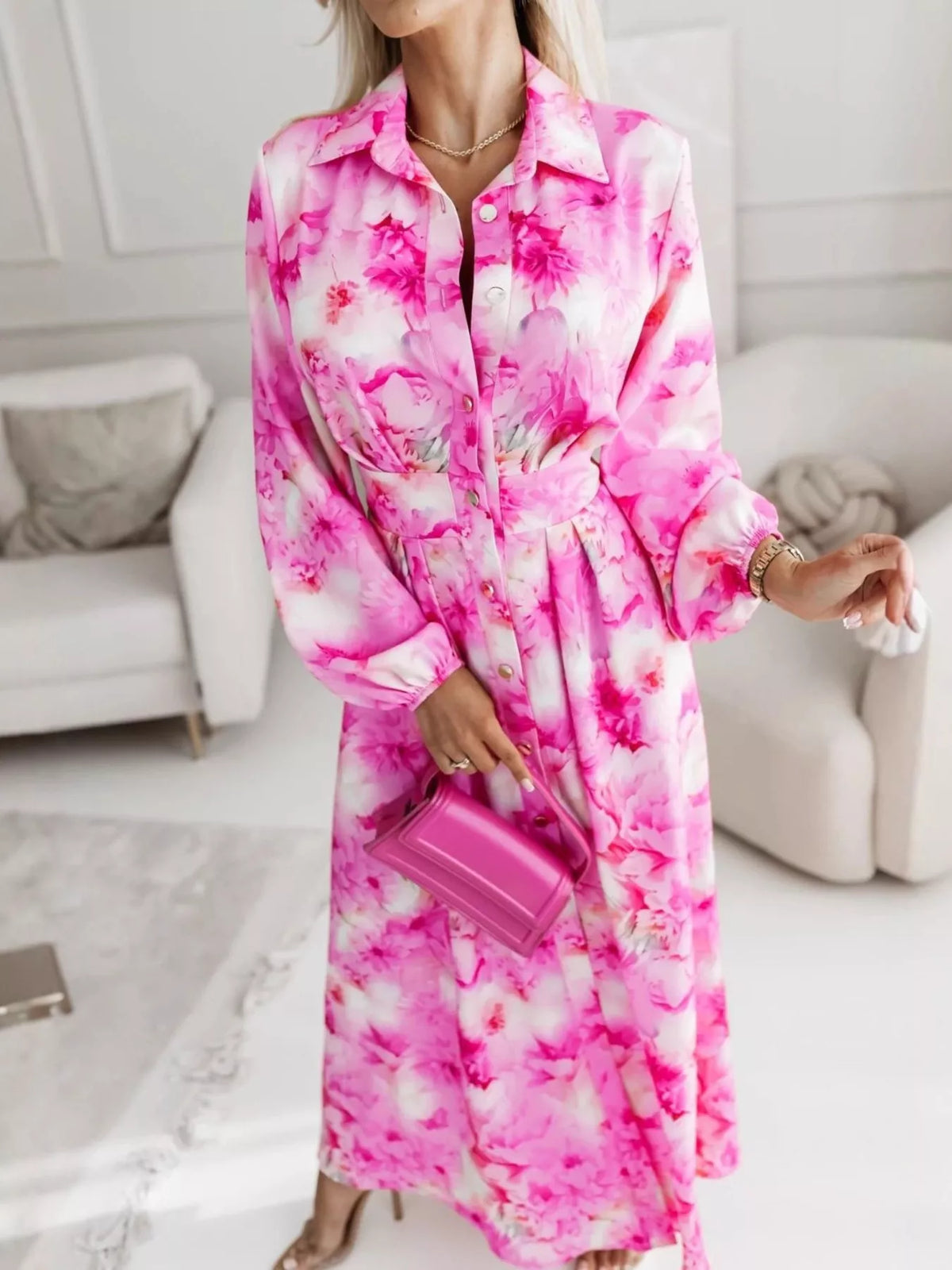 Robe chemise Shamara longue – photo produit 2