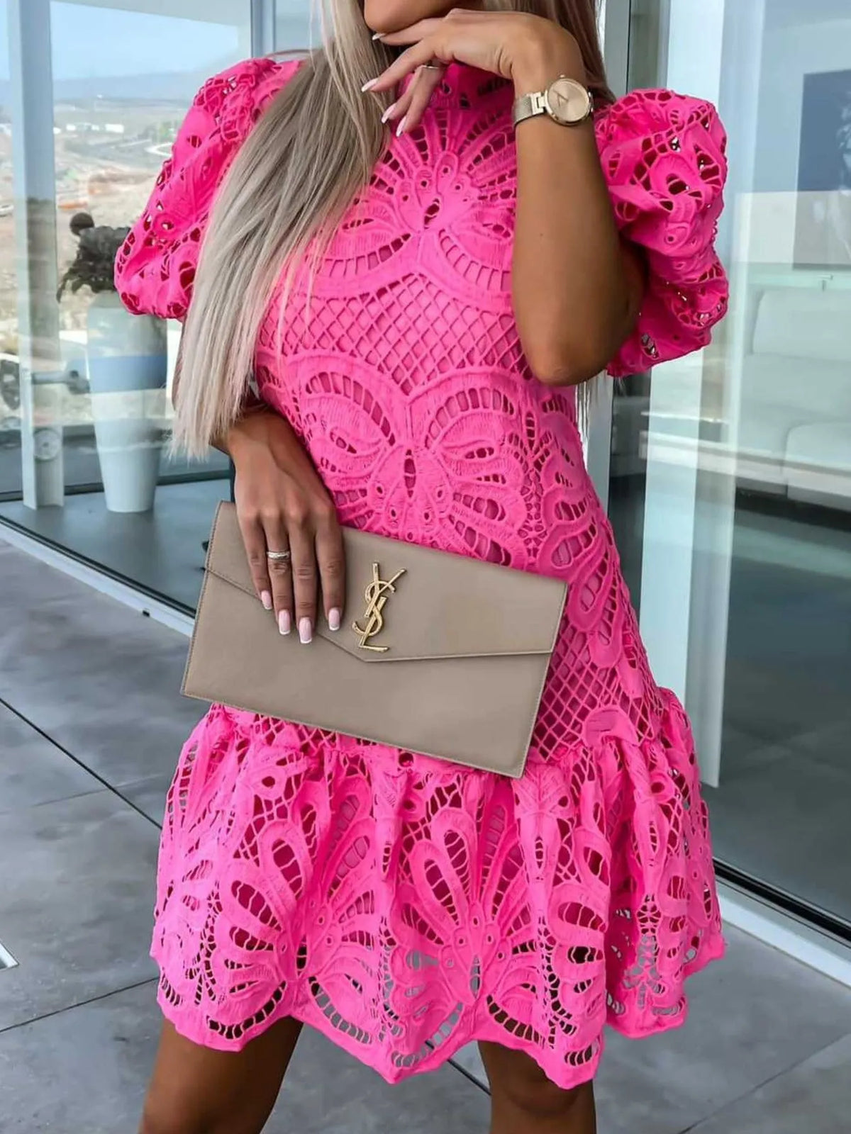 Robe Jade en dentelle – photo produit 7