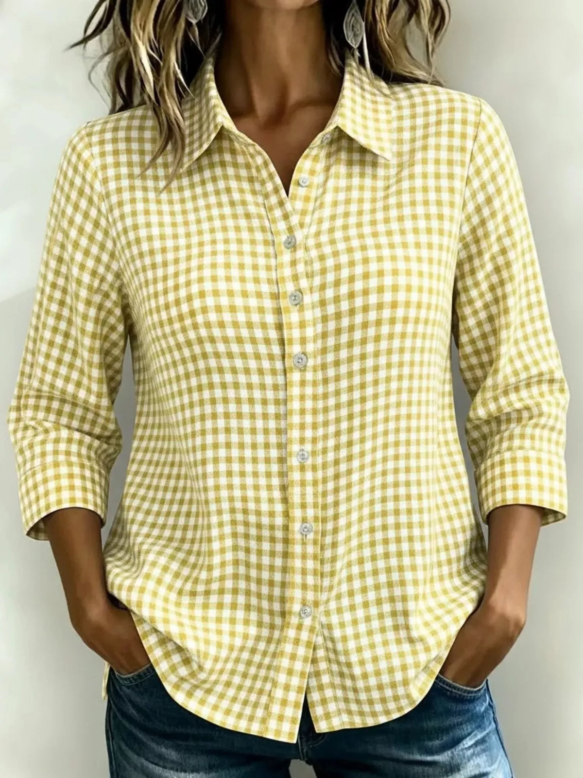 Chemise Céliane à carreaux – photo produit 10