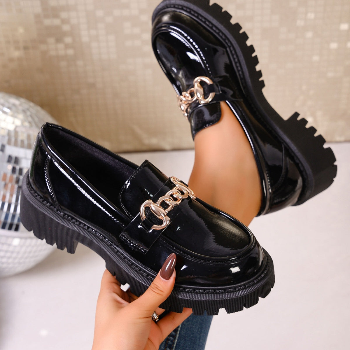 Mocassins Élise à chaîne – photo produit 6