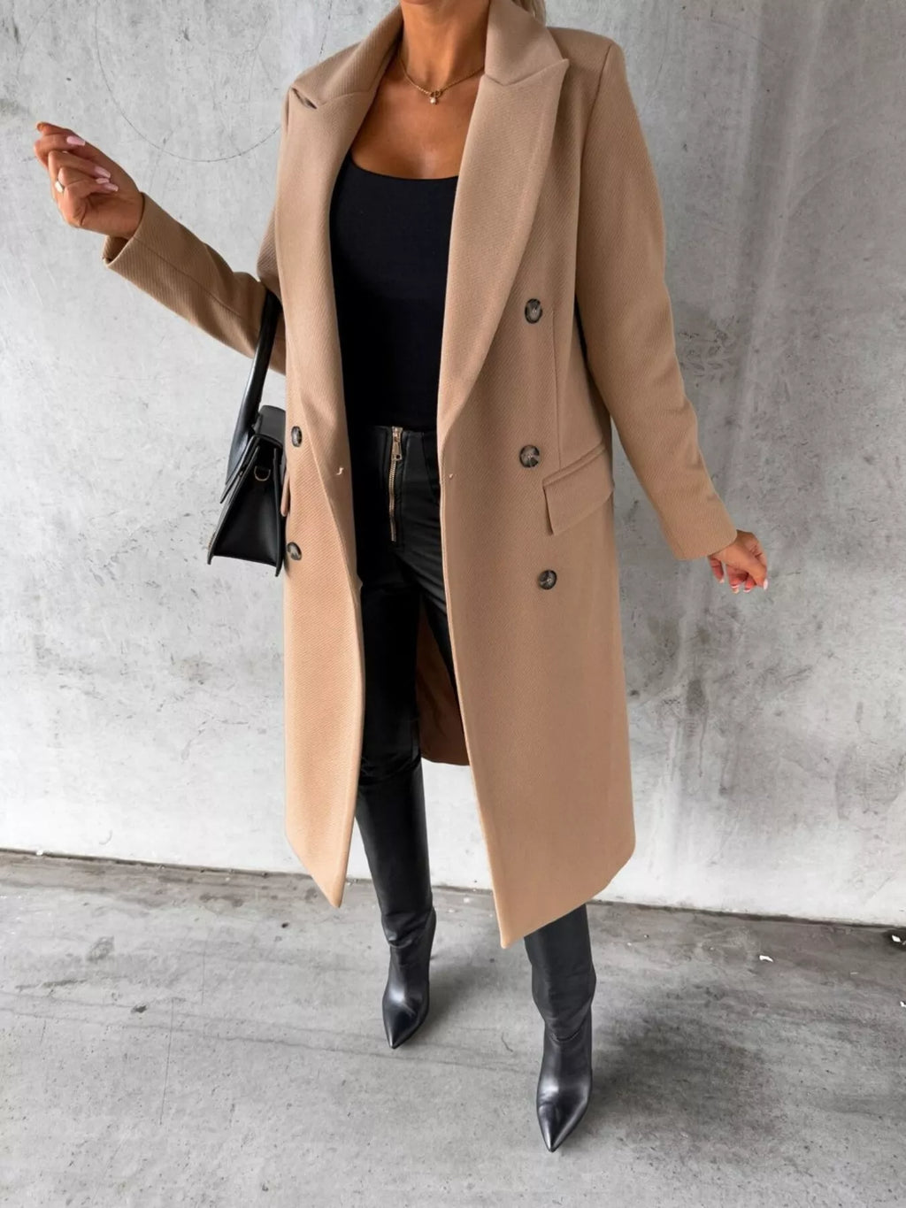 Manteau Calypso – long croisé – photo produit 9