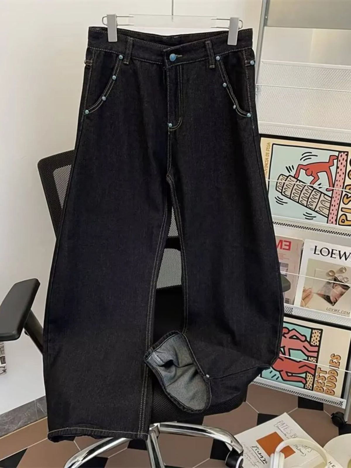 Jean homme Léo coupe large – photo produit 2