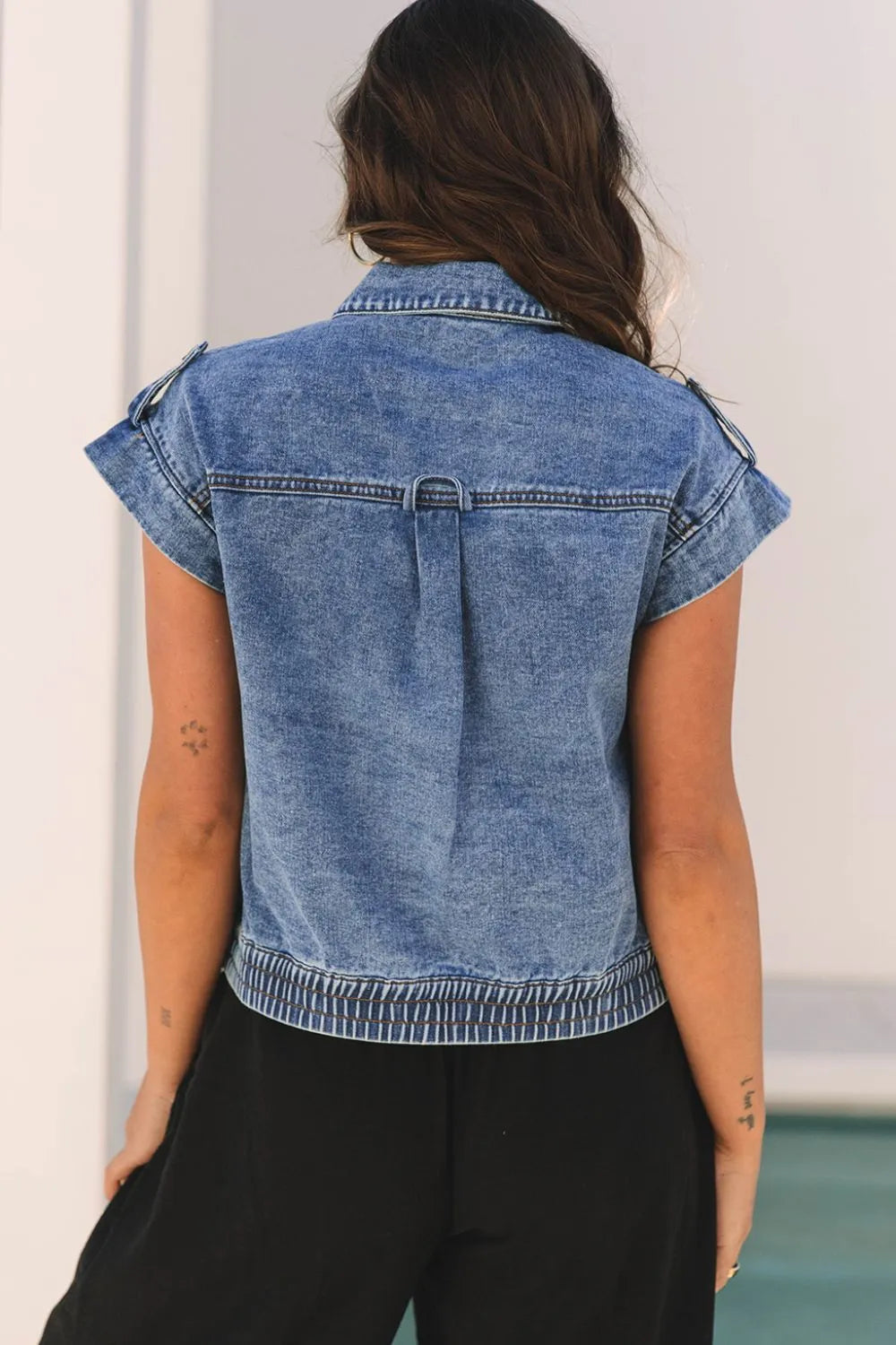 Veste Louane en jean – photo produit 2