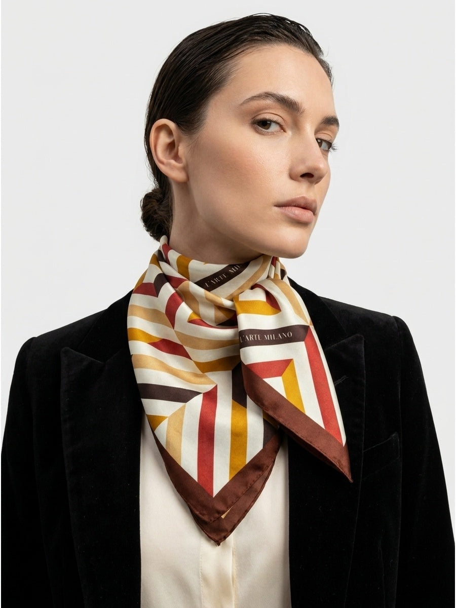 Foulard Élyssane en soie