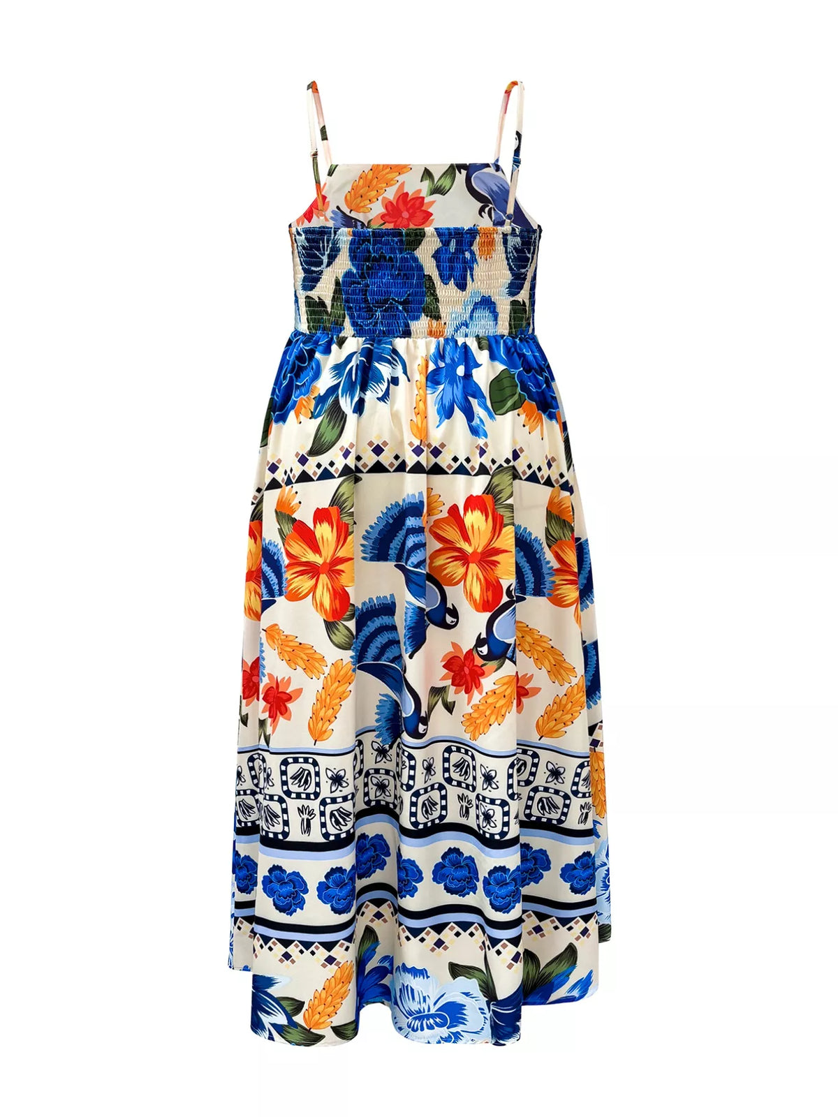 Robe longue Danaé fleurie grande taille – photo produit 3