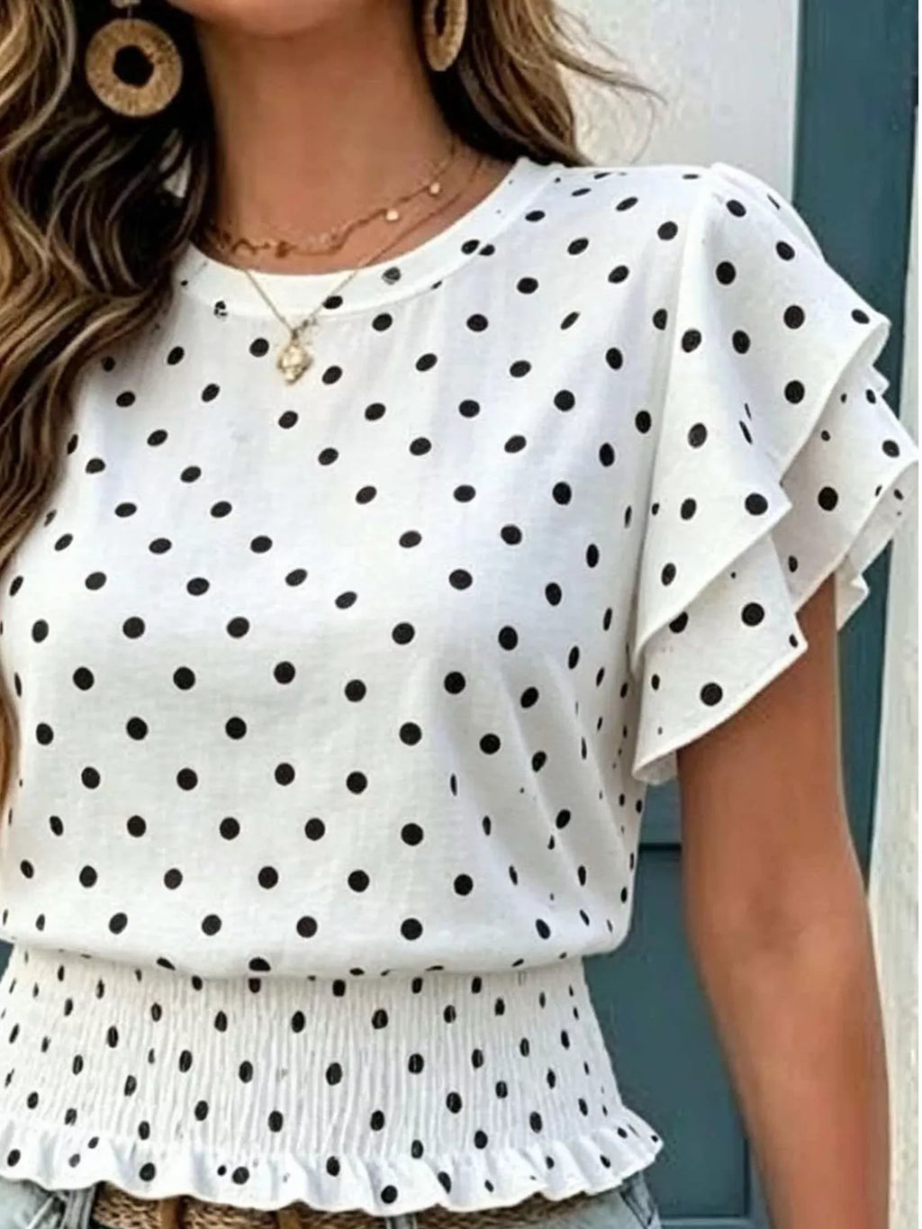 Blouse Albane à pois – photo produit 3