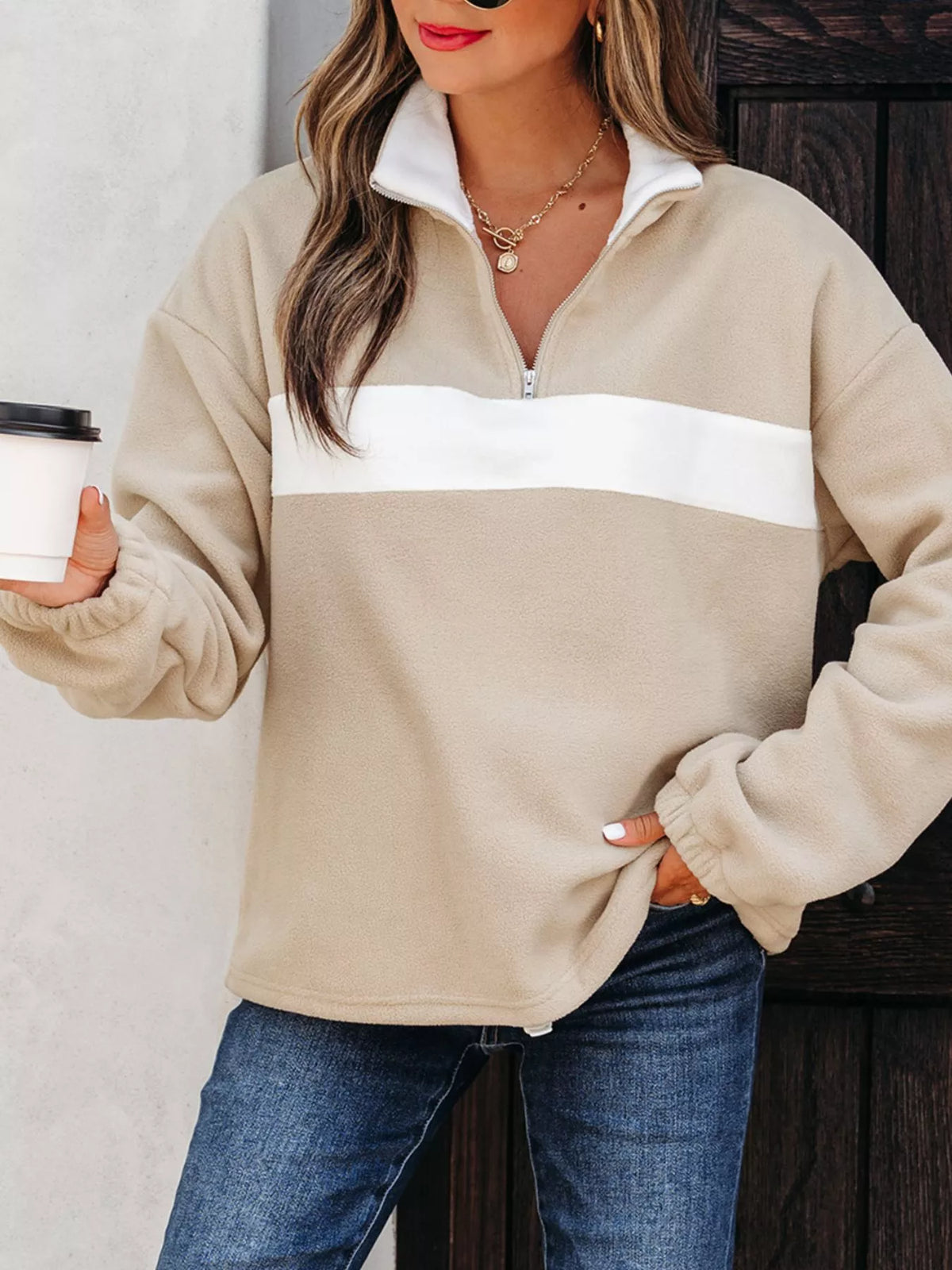 Sweat Anaïs polaire zippé – photo produit 2