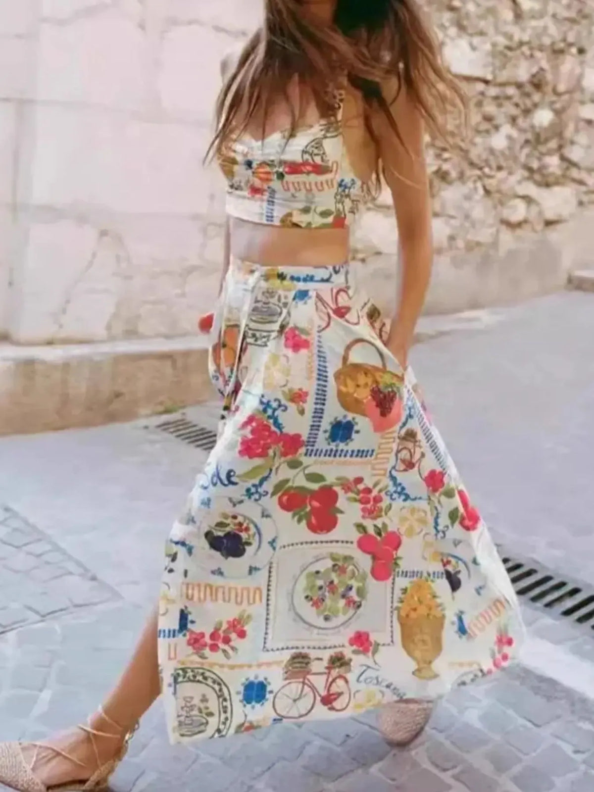 Ensemble Flora caraco et jupe – photo produit 4