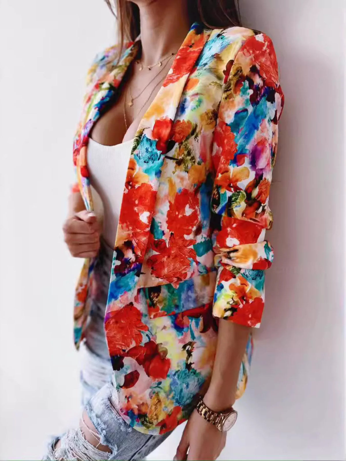 Blazer Yasmina fleuri – photo produit 10