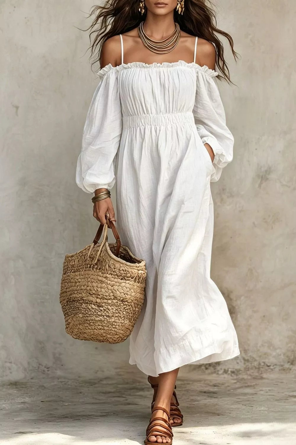 Robe Ilyana manches ballon – photo produit 3
