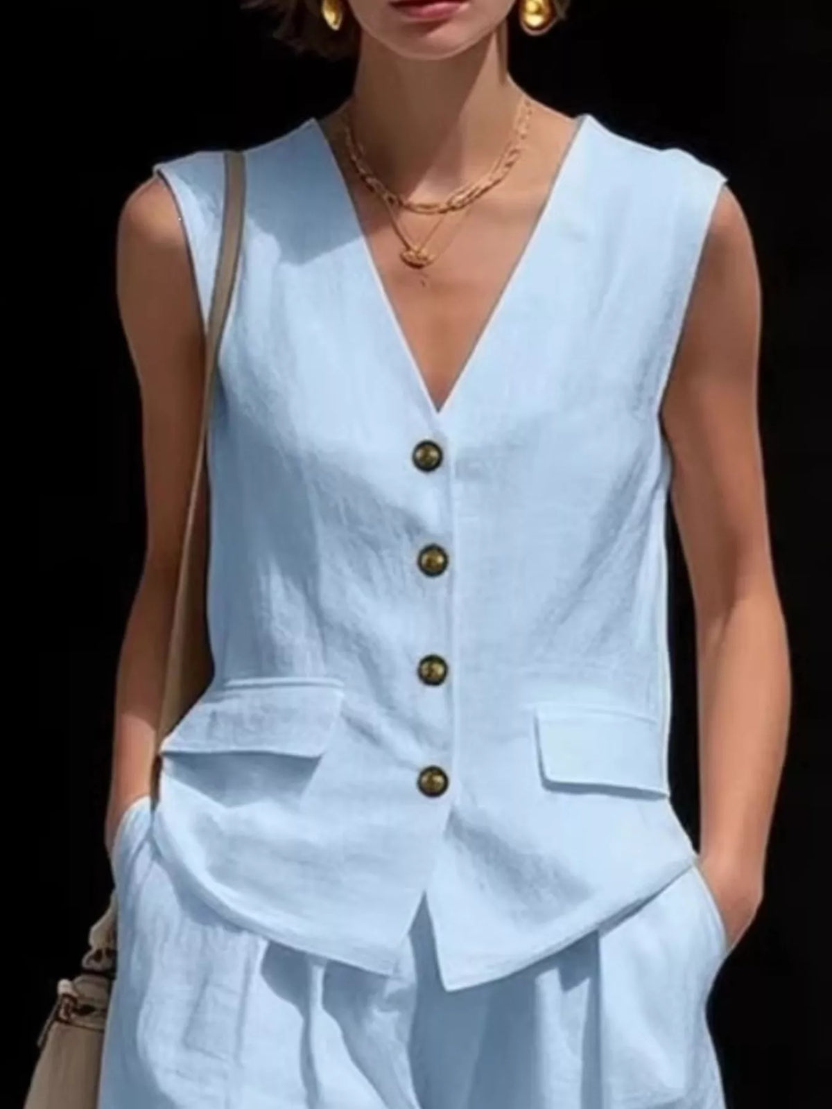 Ensemble Belinda gilet et short – photo produit 8