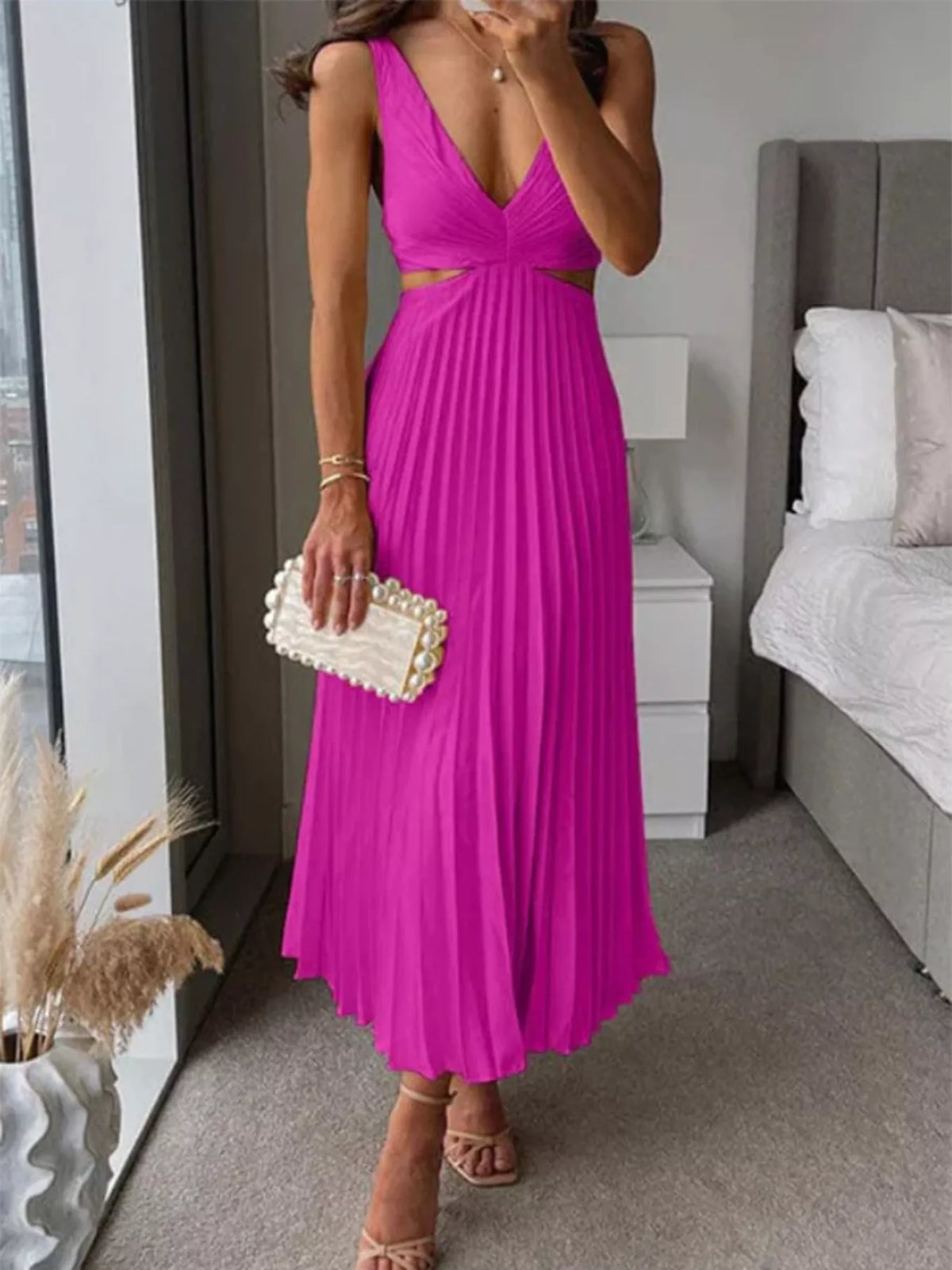 Robe midi Pli plissée – photo produit 6