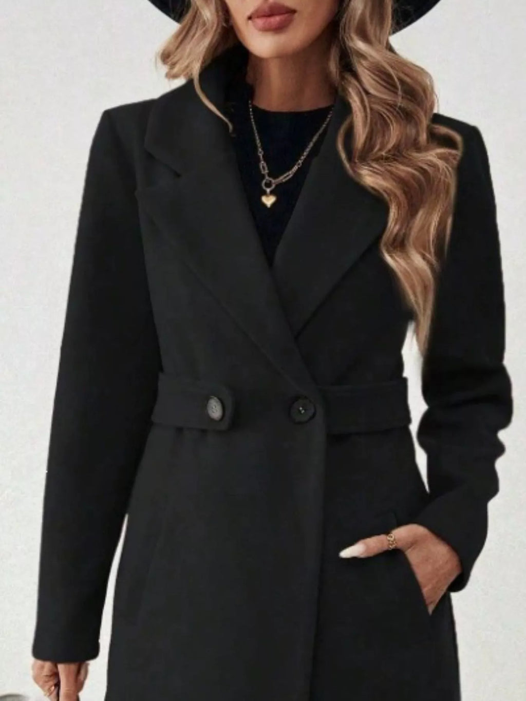 Manteau Livia ceinturé grande taille – photo produit 6