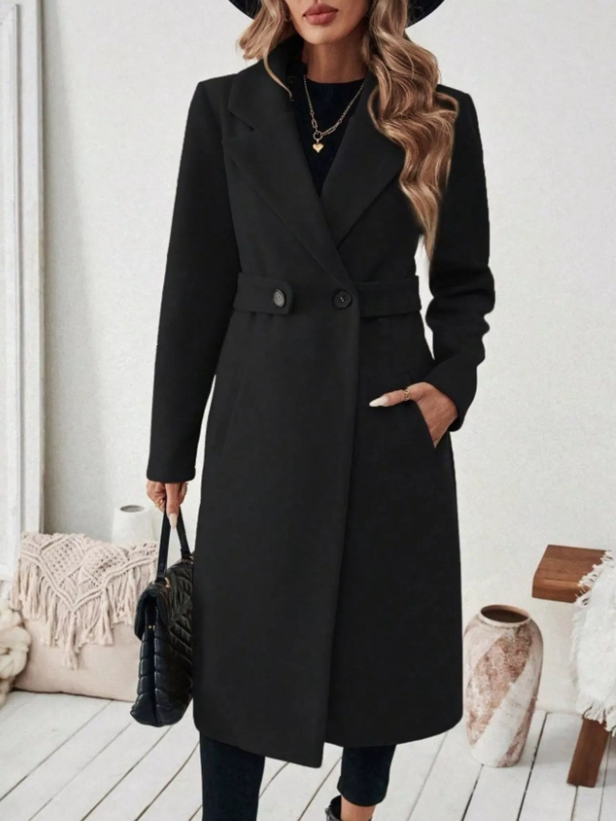 Manteau Livia ceinturé grande taille – photo produit 5