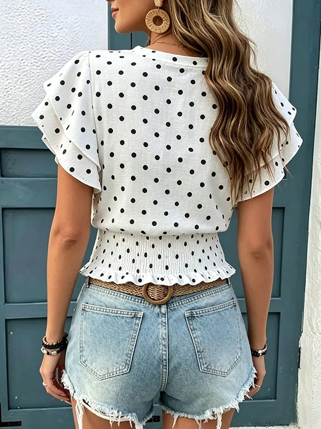 Blouse Albane à pois – photo produit 2