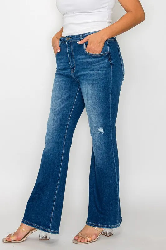 Jean Alessandra bootcut taille haute – photo produit 10