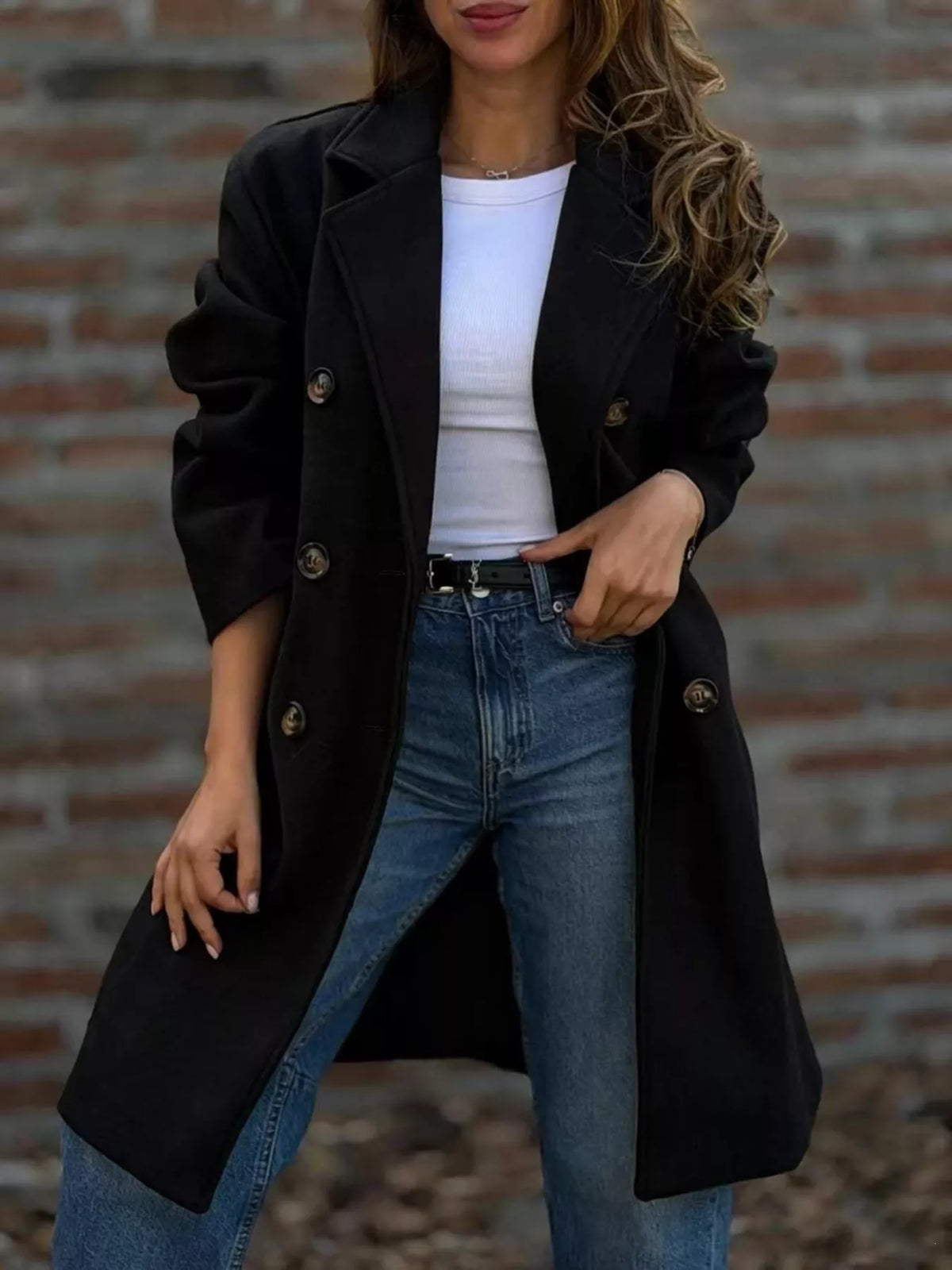 Manteau Solange croisé grande taille – photo produit 5