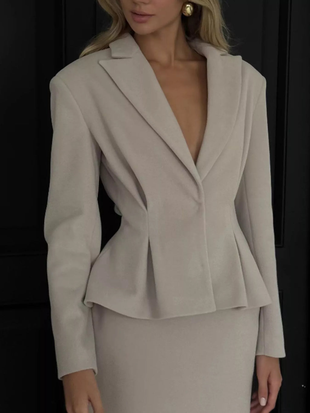 Ensemble Giulia blazer péplum et jupe – photo produit 2