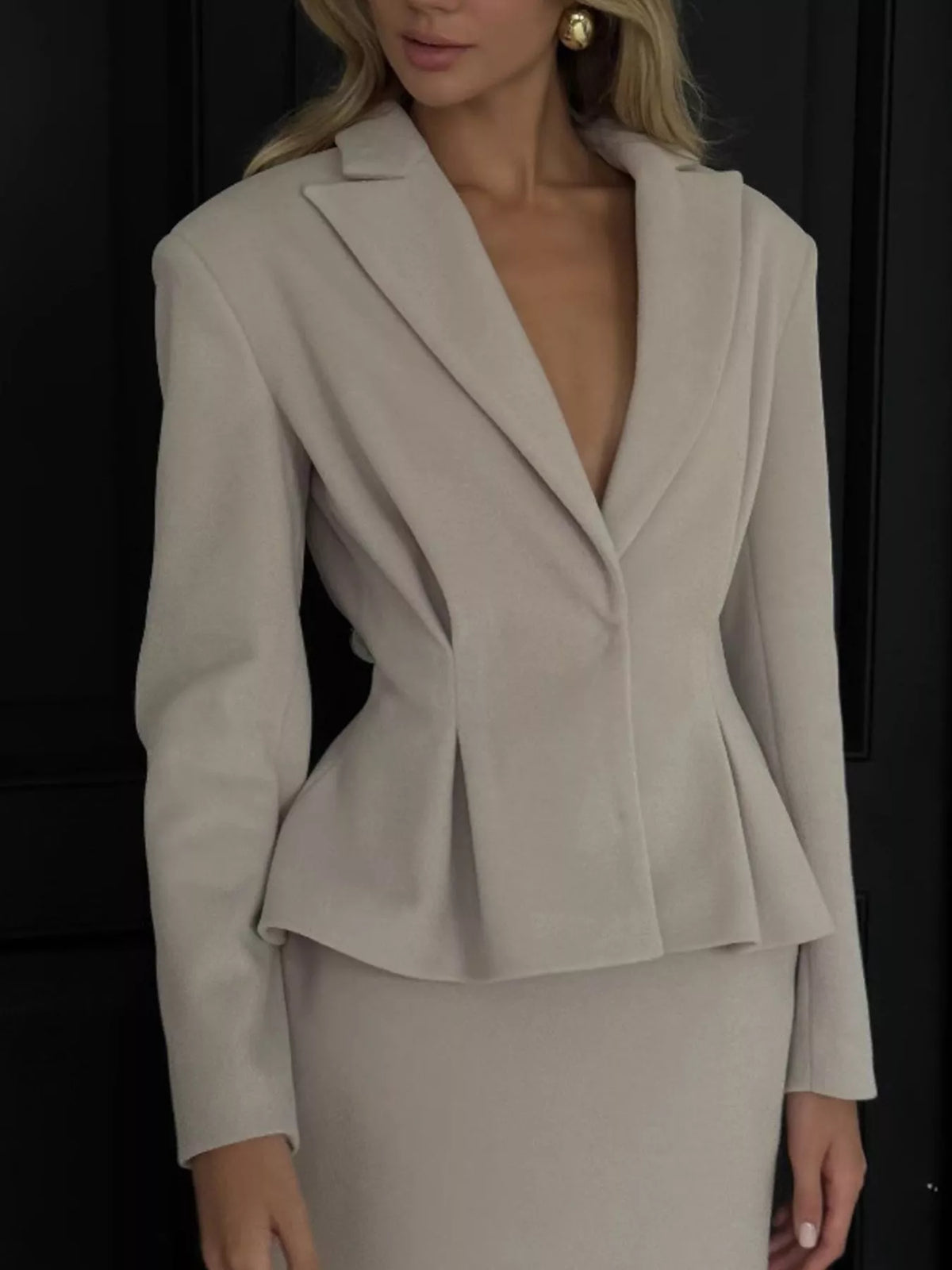 Ensemble Giulia blazer péplum et jupe – photo produit 2