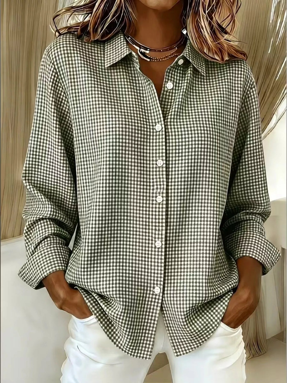 Chemise Clara à carreaux – photo produit 9