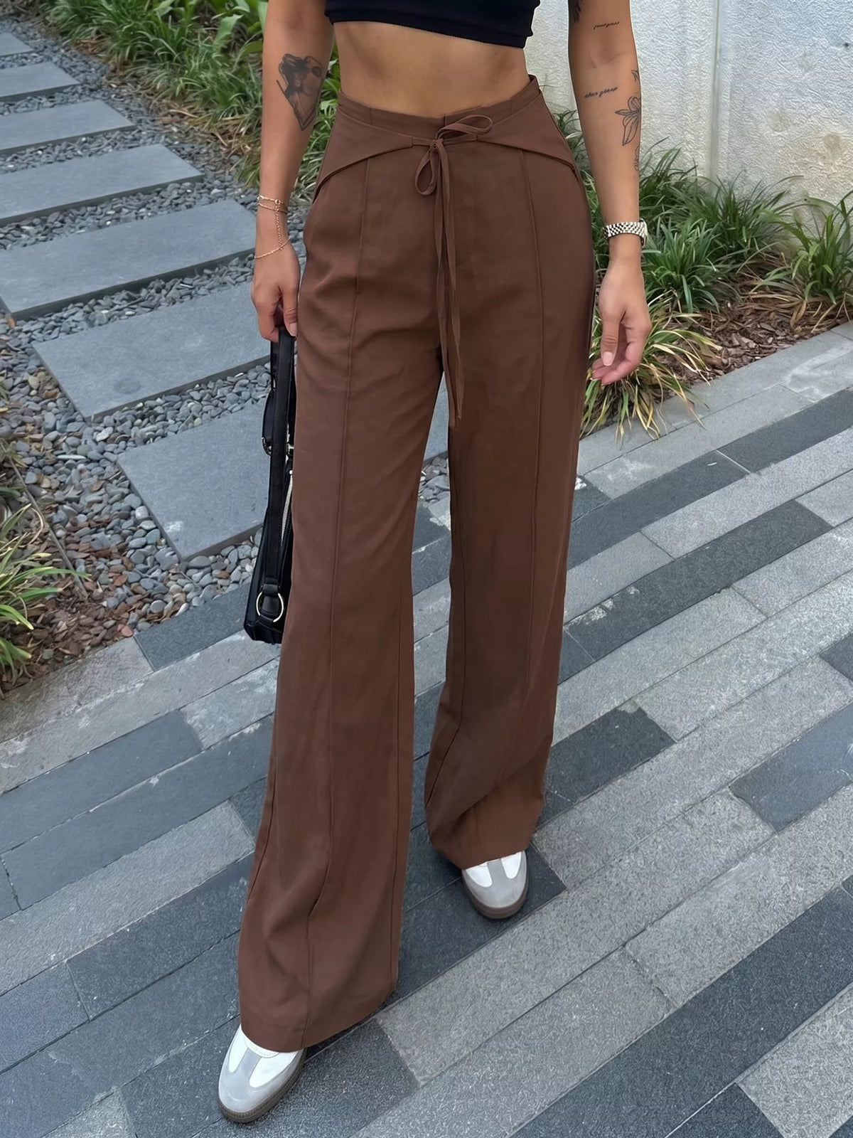 Pantalon Alba large à cordon – photo produit 2