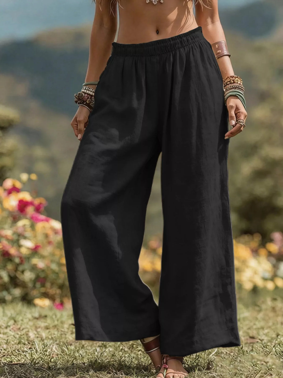 Pantalon bohème Jade grande taille – photo produit 7