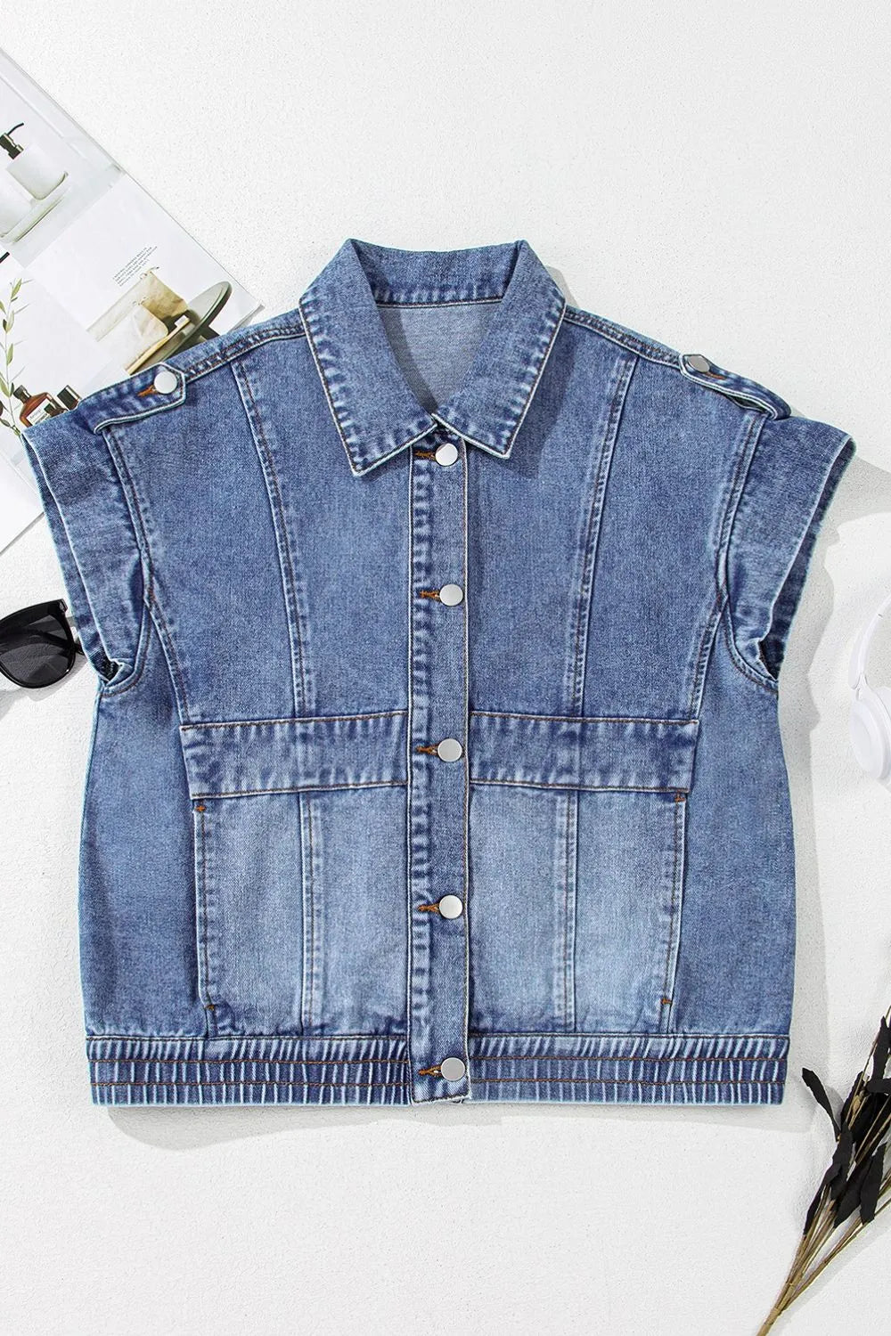 Veste Louane en jean – photo produit 9