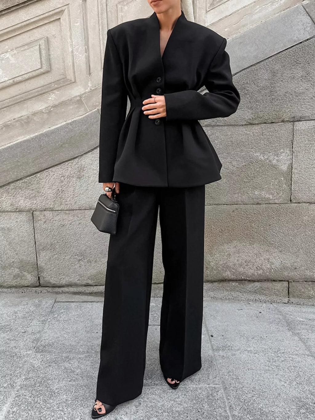 Ensemble Gaïa tailleur plissé – photo produit 1