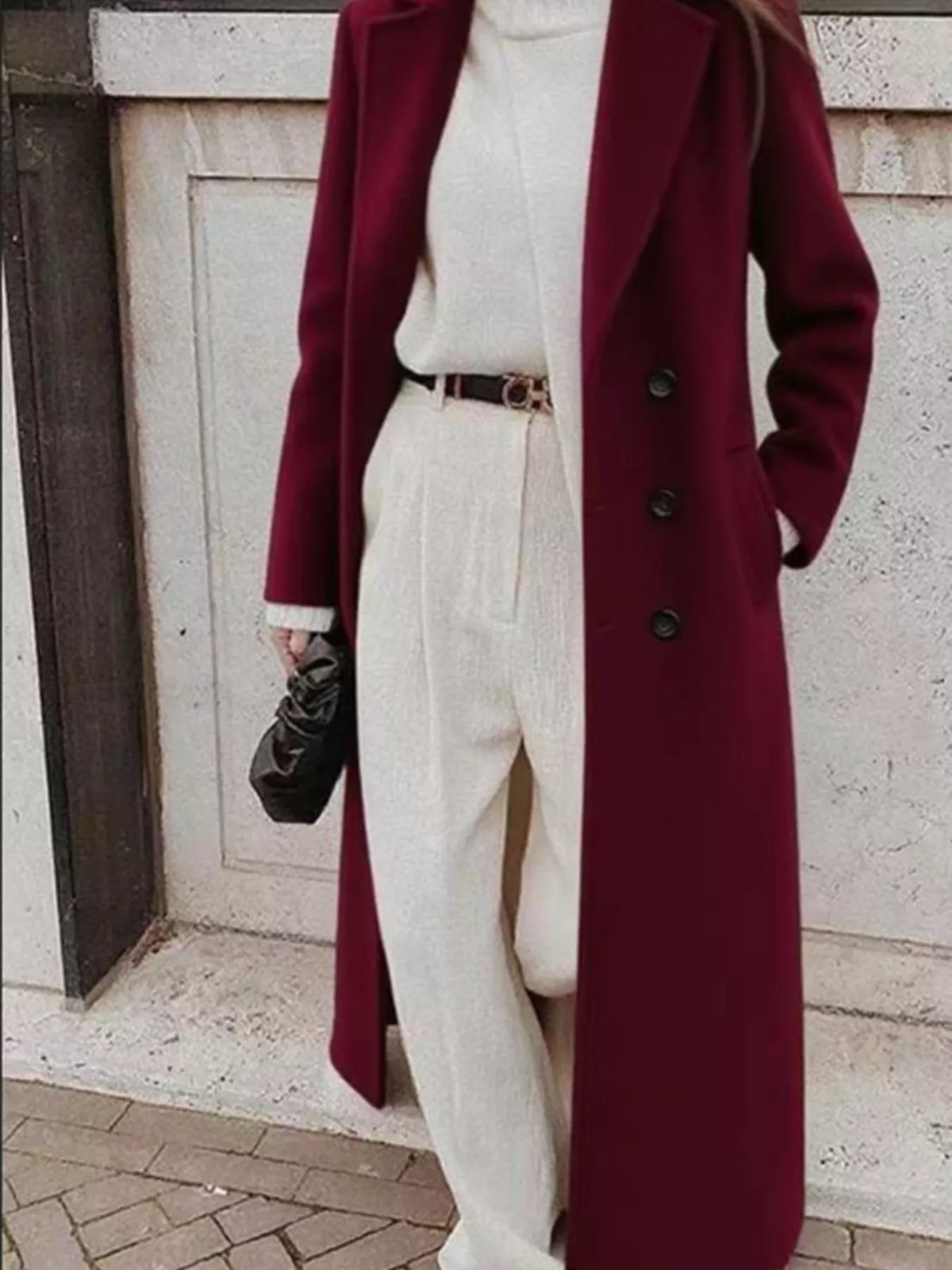 Manteau Anouk long croisé – photo produit 8