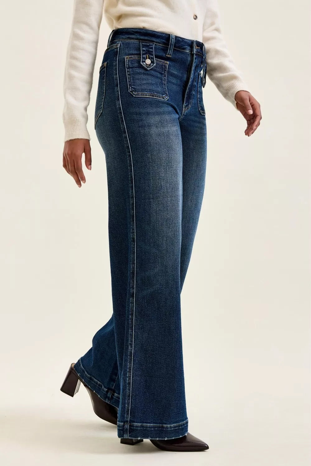 Jean Judy large indigo – photo produit 2
