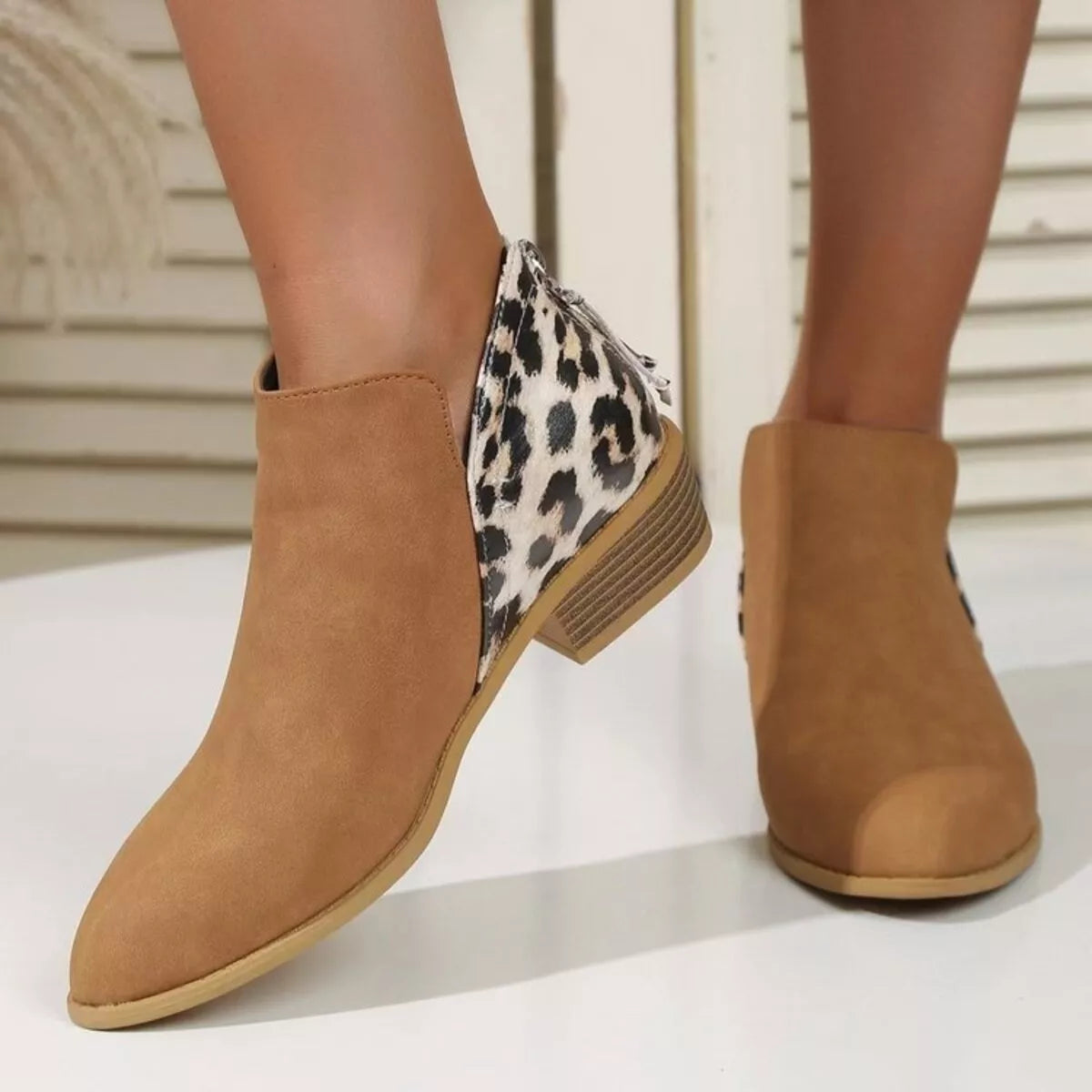 Bottines Jade léopard – photo produit 7