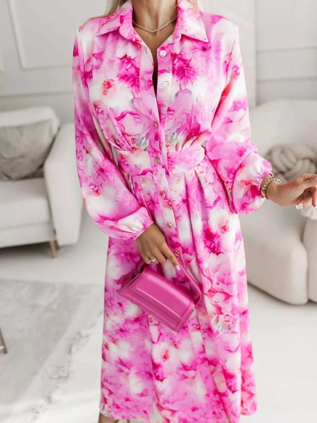 Robe chemise Shamara longue – photo produit 3