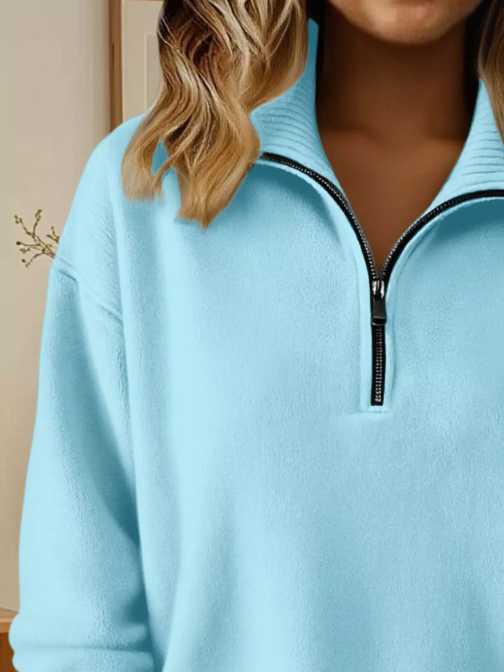 Pull Nina demi-zip grande taille – photo produit 8