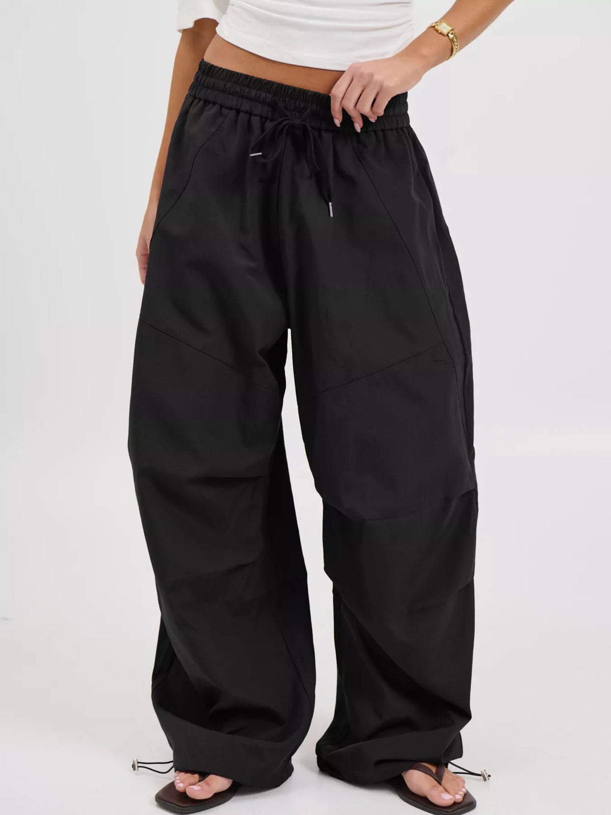 Pantalon Délia – large à cordon de taille – photo produit 5