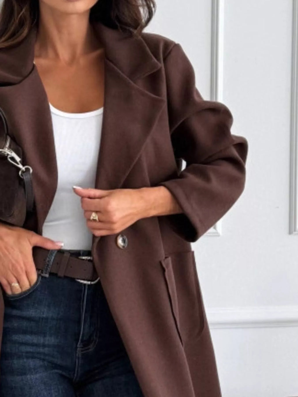 Trench Aveline – droit à simple boutonnage – photo produit 5