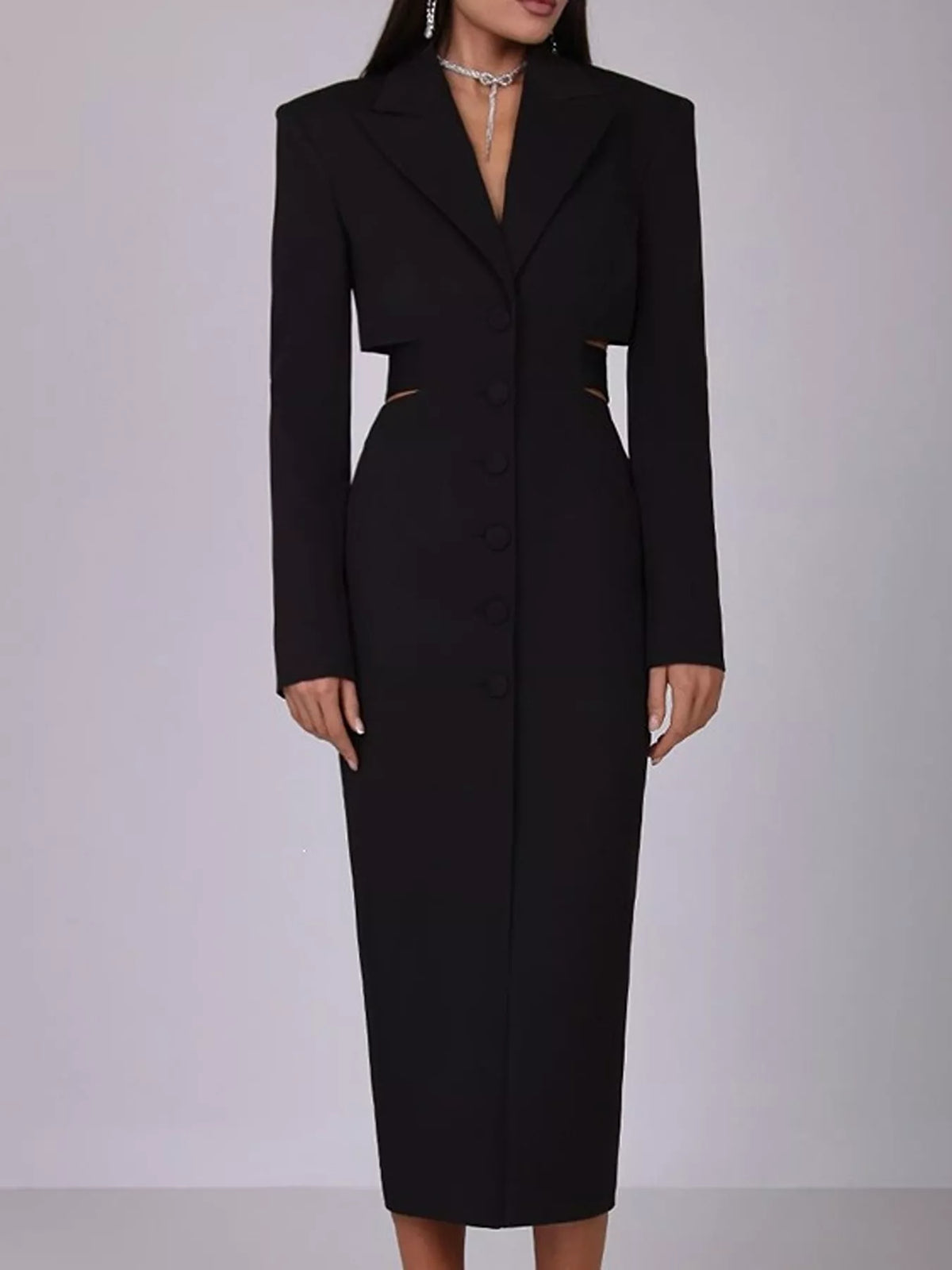 Robe blazer Lise boutonnée – photo produit 4