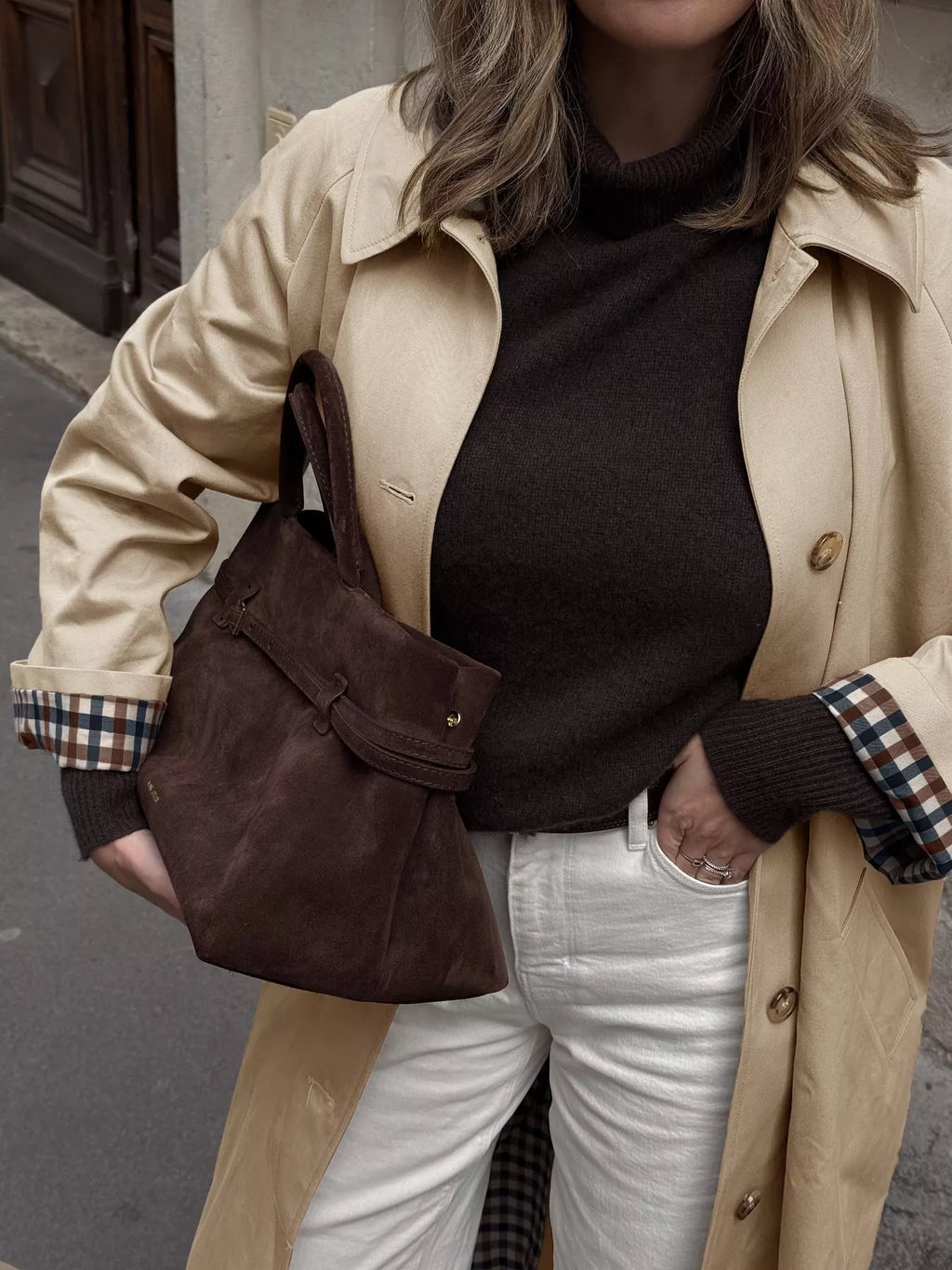 Trench Perla à doublure carreaux – photo produit 3