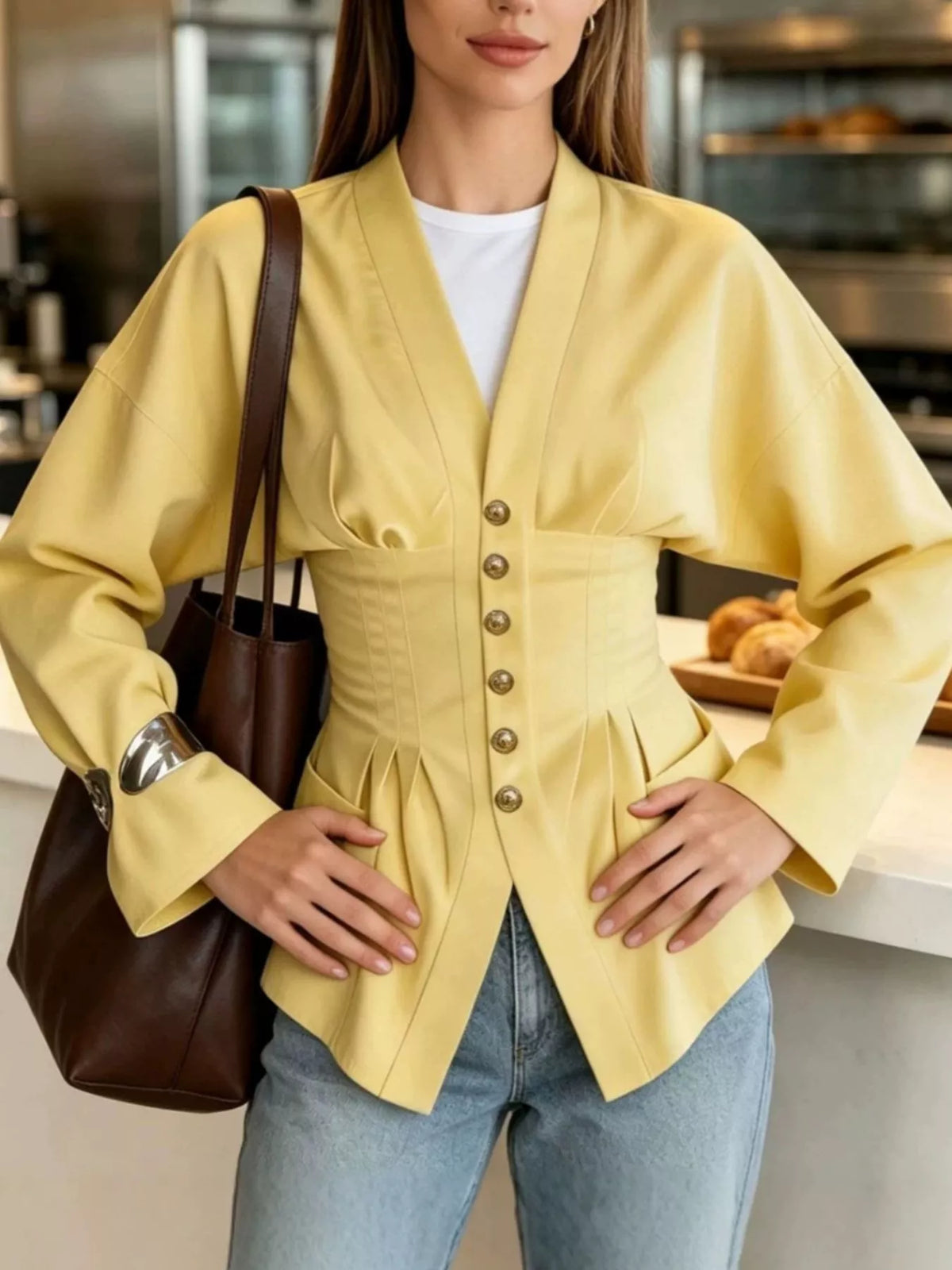 Blouse Soléane plissée – photo produit 9