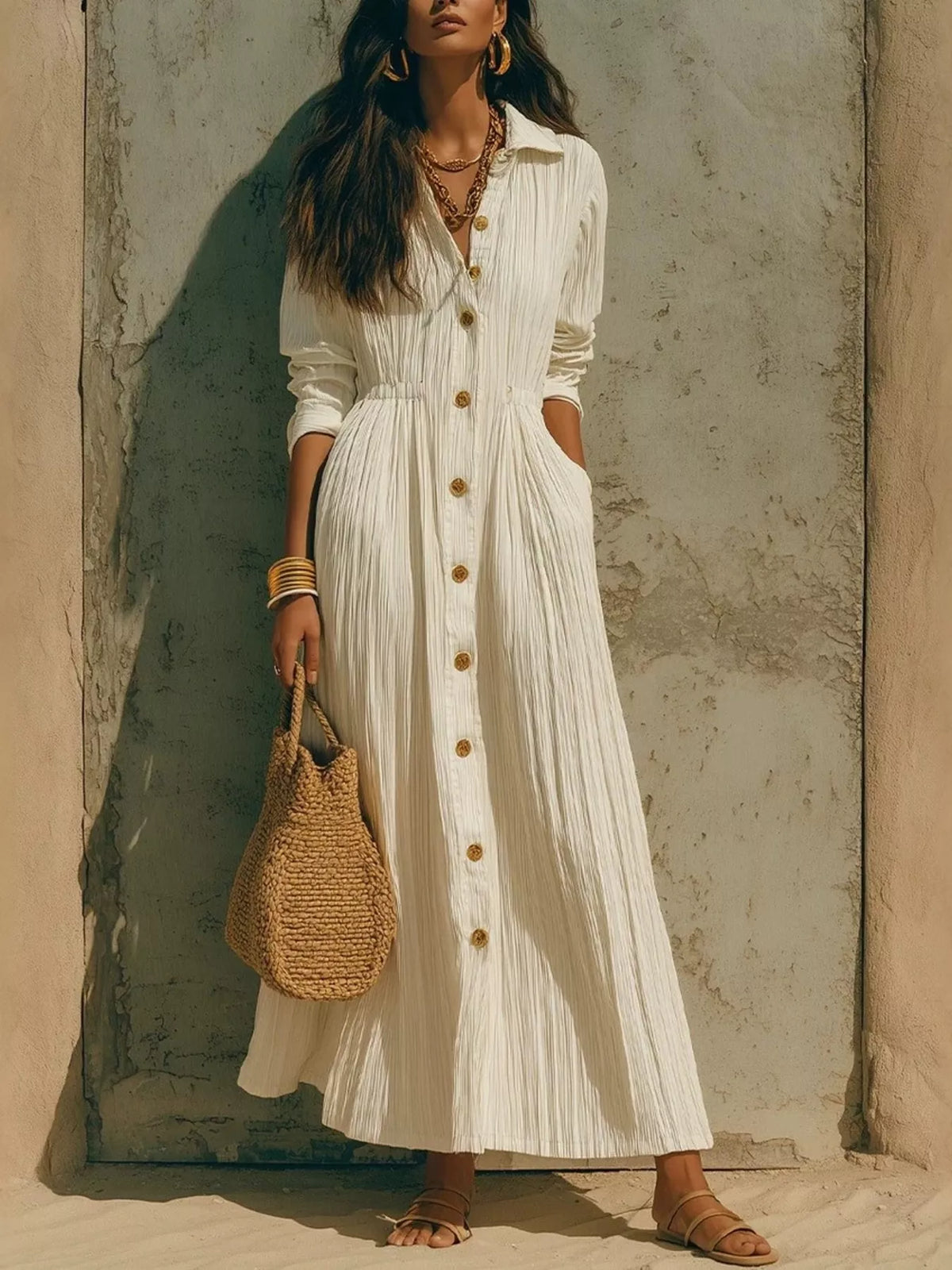 Robe longue Belinda grande taille – photo produit 8
