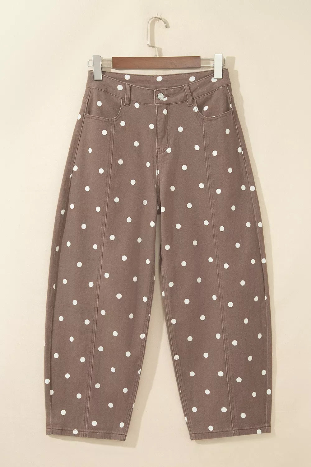 Jean – Anaëlle barrel pois coutures – photo produit 8