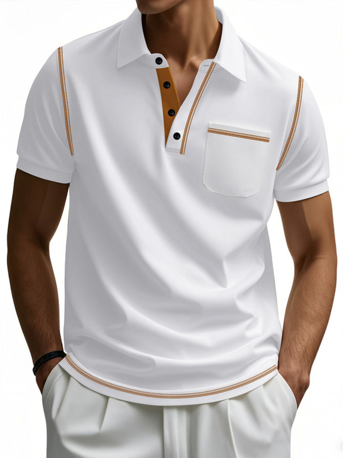 Polo Ilyes – boutons – photo produit 10
