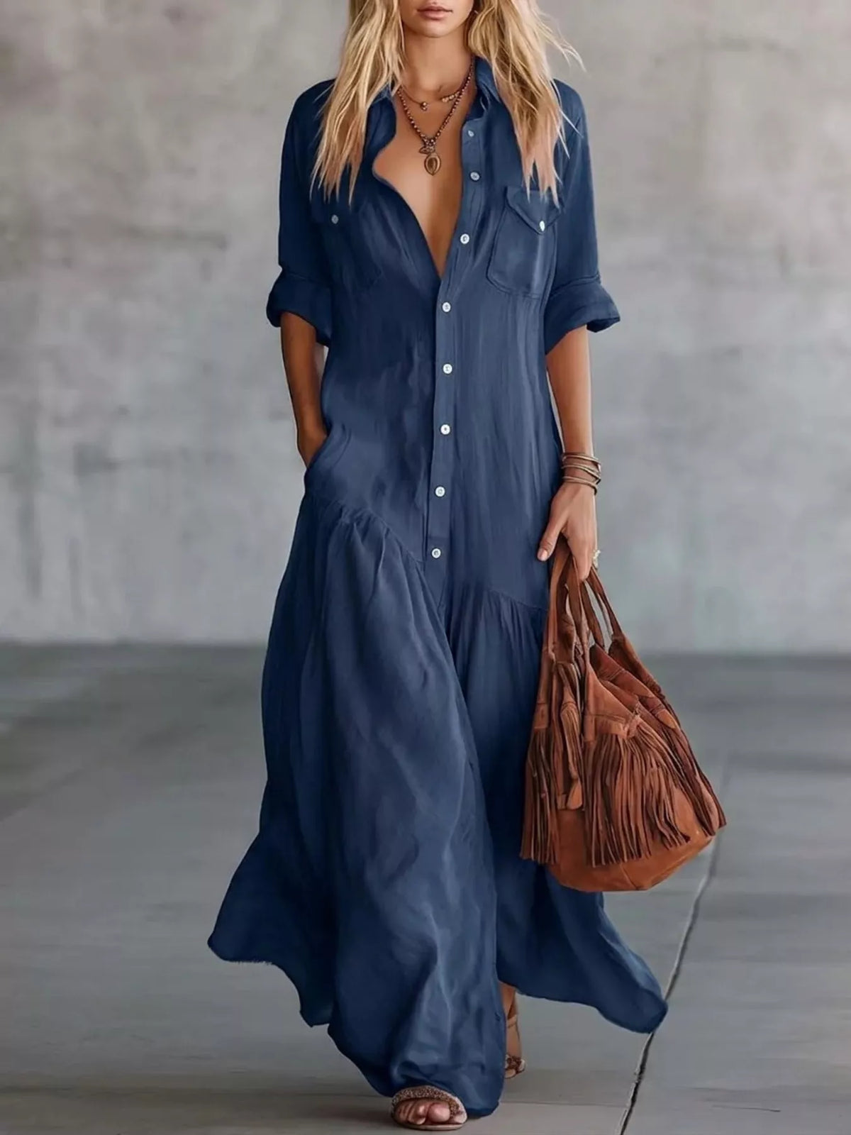 Robe longue Eva grande taille – photo produit 8