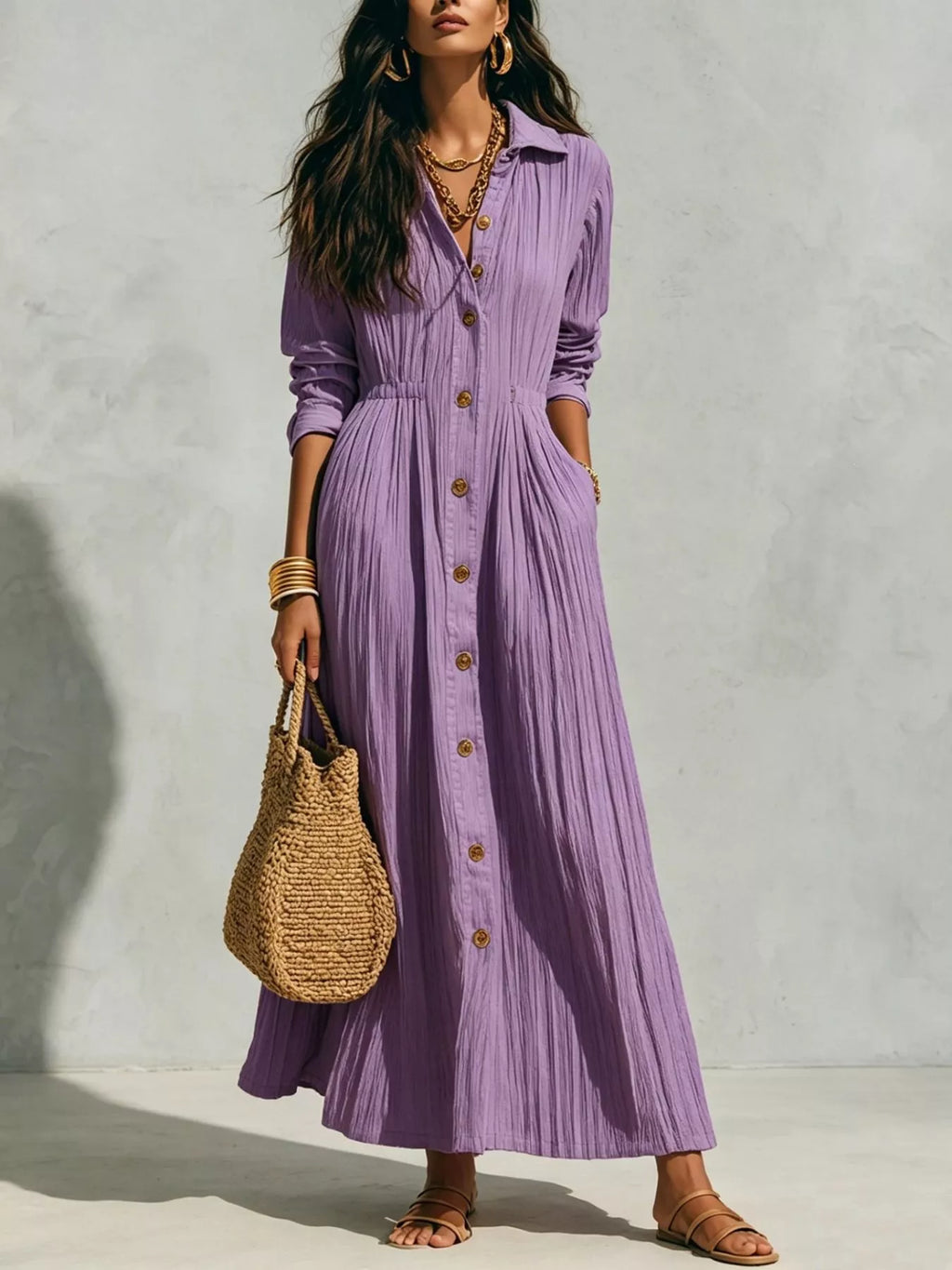 Robe longue Belinda grande taille – photo produit 1