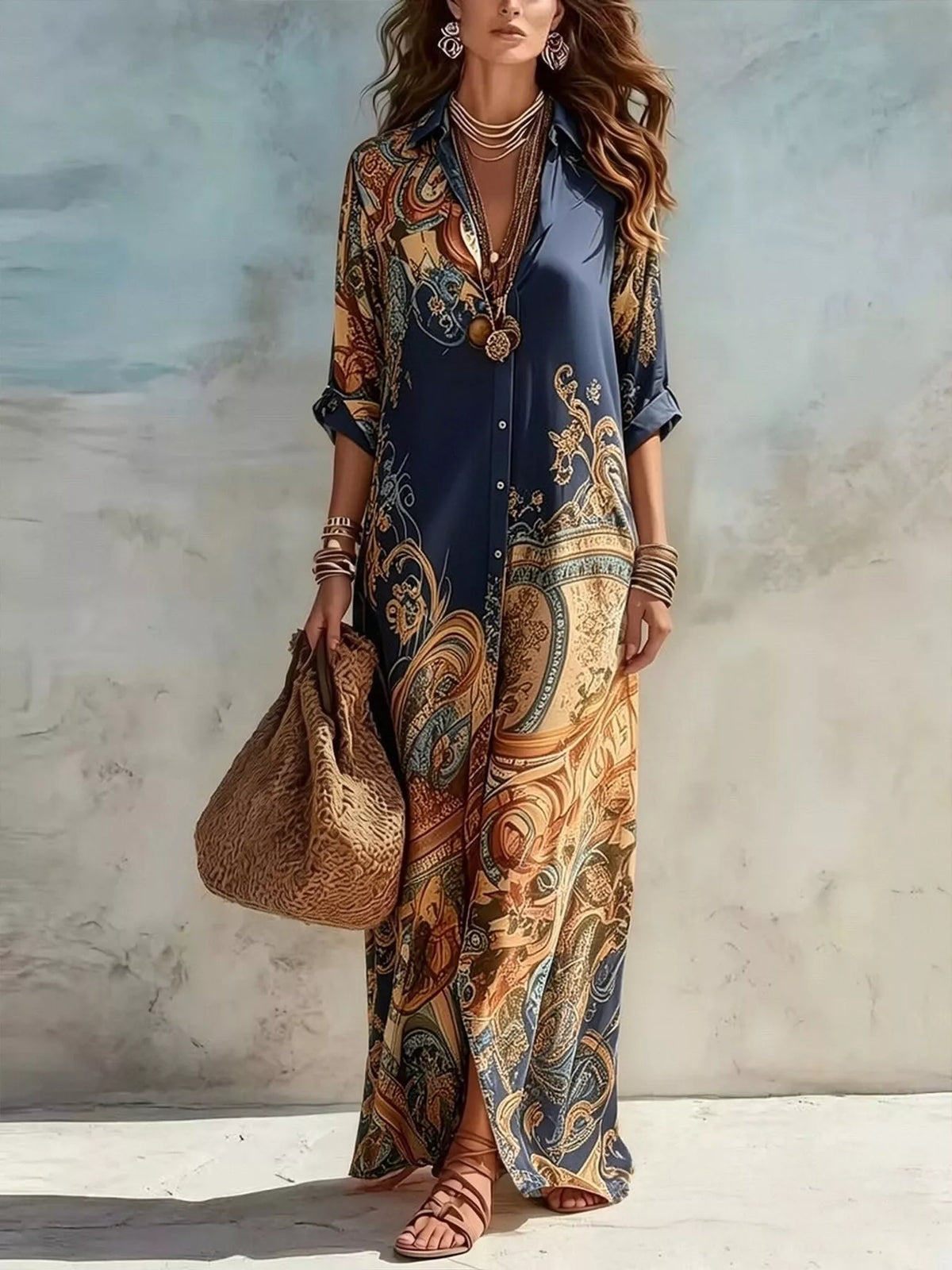 Robe chemise Pli grande taille – photo produit 5
