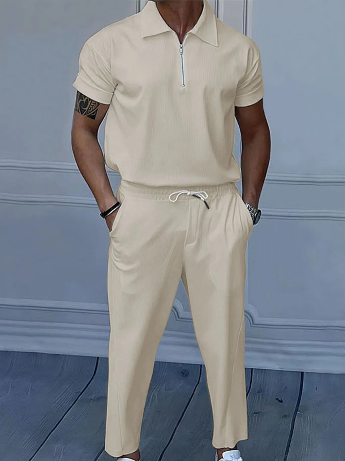 Ensemble Siméon polo grande taille – photo produit 1