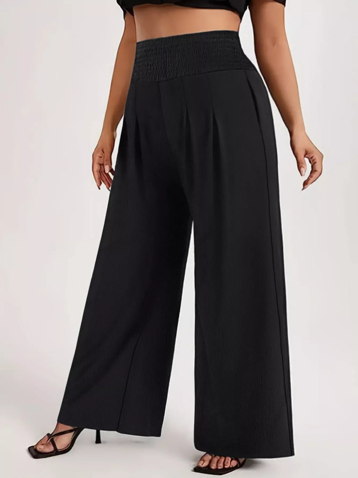 Pantalon Alya taille smockée – photo produit 1